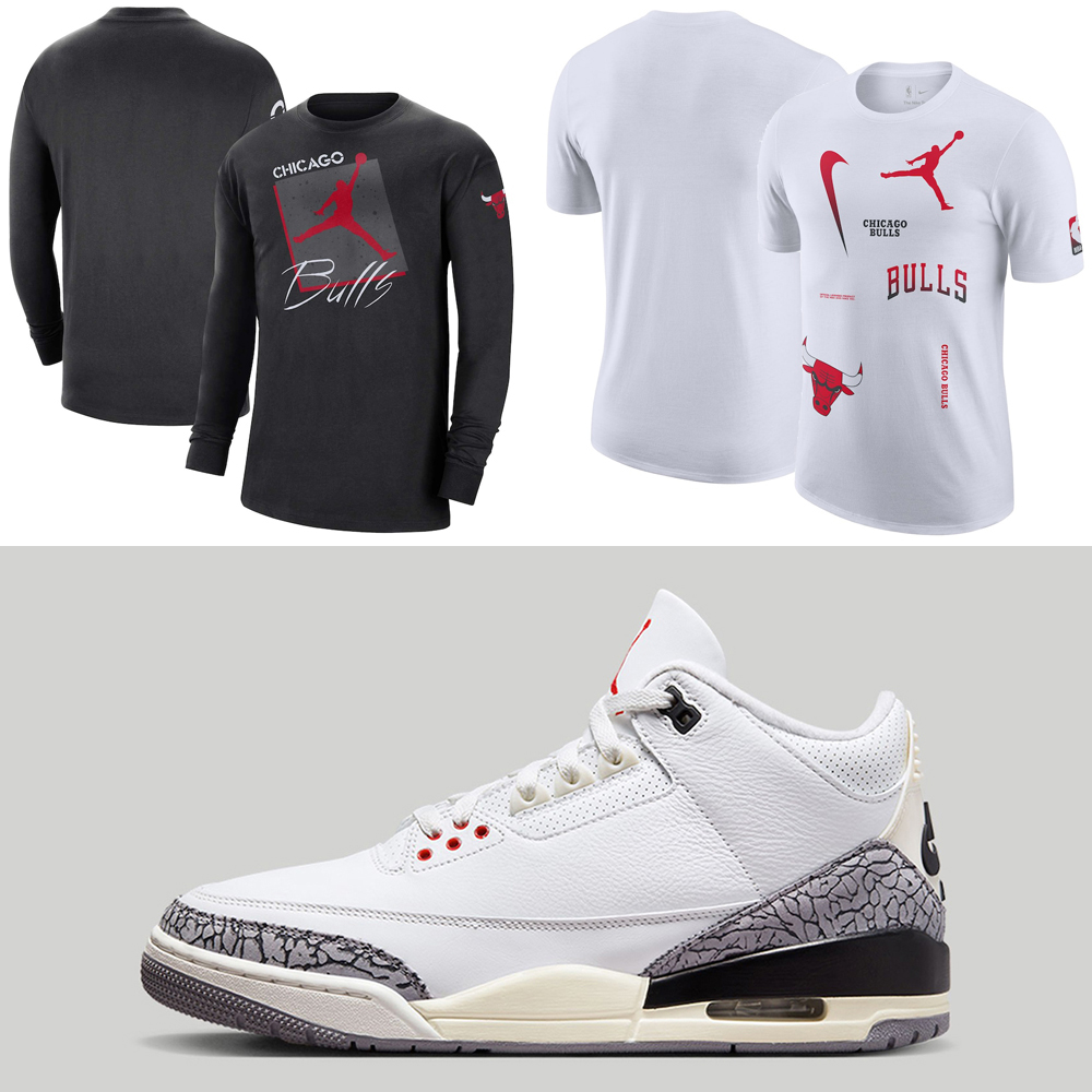 Air-Jordan-3-White-Cement-Reimagined-2023-Bulls-Shirts