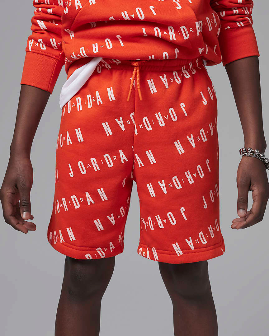 Jordan-Big-Kids-Grade-School-Essentials-Printed-Shorts-Team-Orange