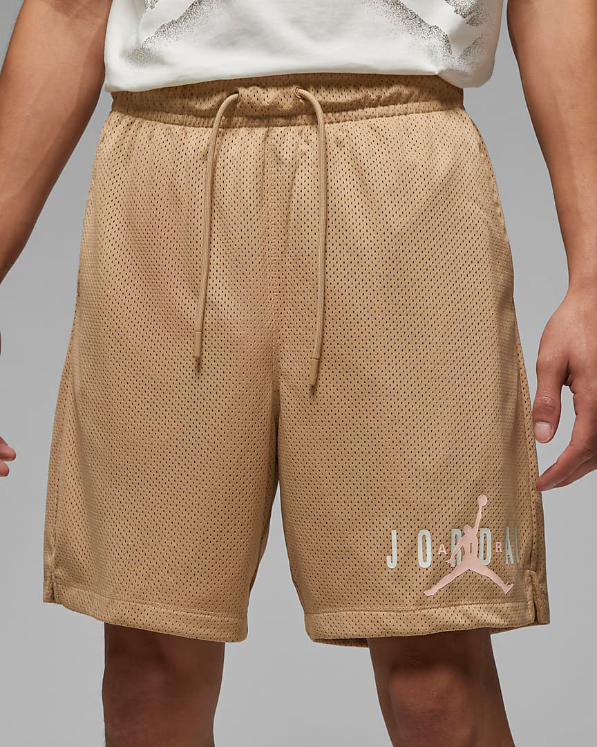 Jordan-Essentials-Mesh-Shorts-Desert-Beige-Tan