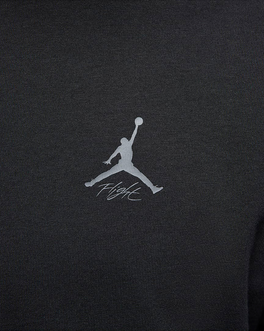 Jordan-Flight-heritage-Long-Sleeve-T-Shirt-23-Logos-Black-Cement-Grey-3