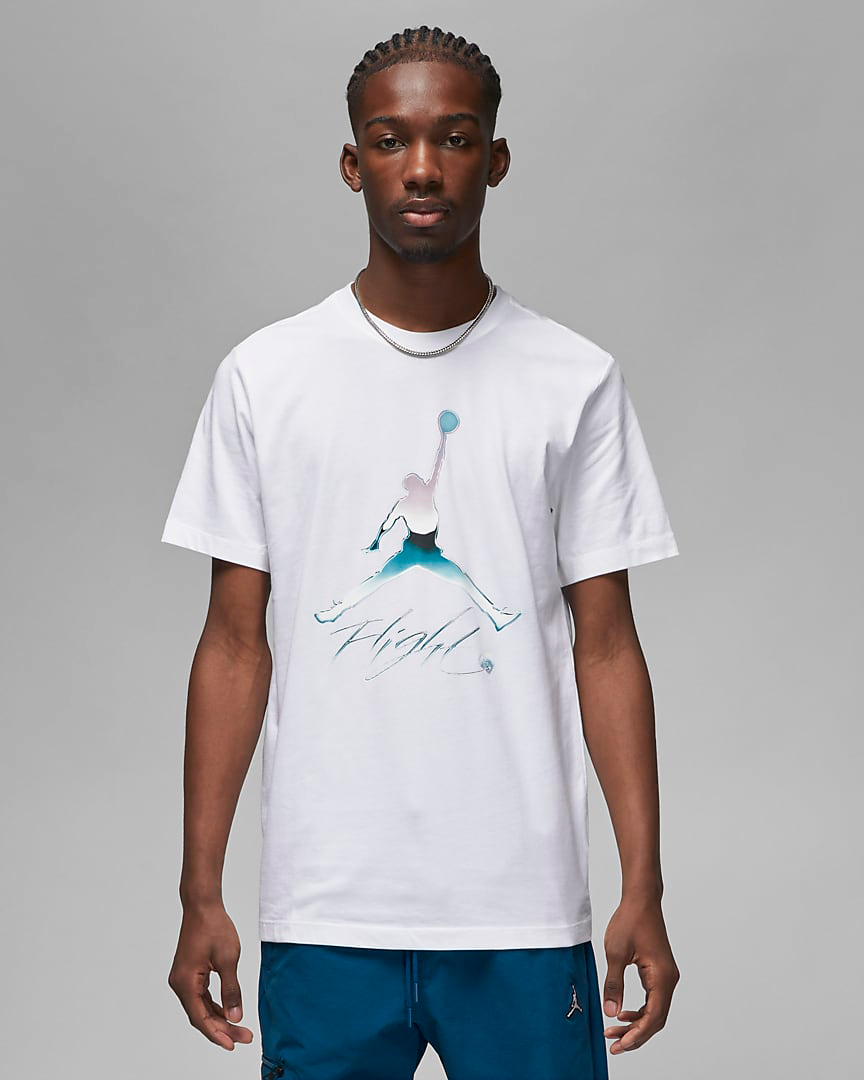 Jordan-Jumpman-Flight-T-Shirt-White-True-Blue