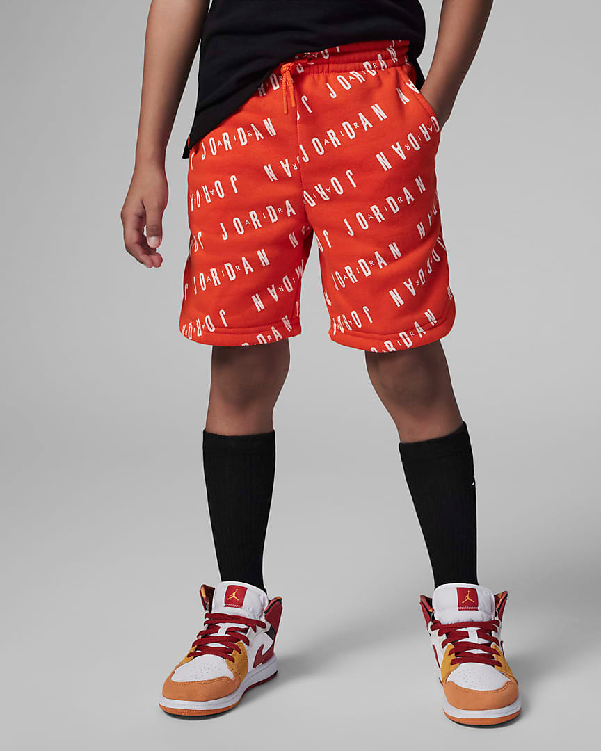 Jordan-Little-Kids-Preschool-Printed-Shorts-Team-Orange