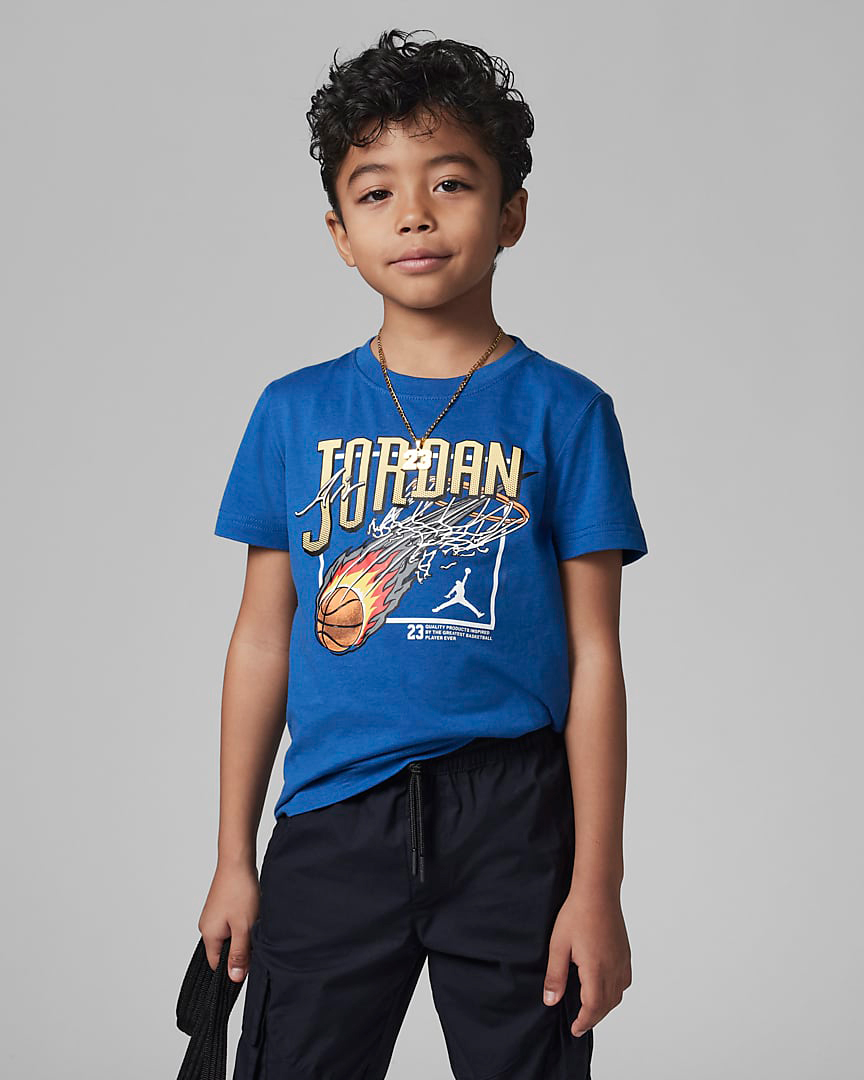 Jordan-True-Blue-Fireball-T-Shirt-Boys-Little-Kids-Preschool