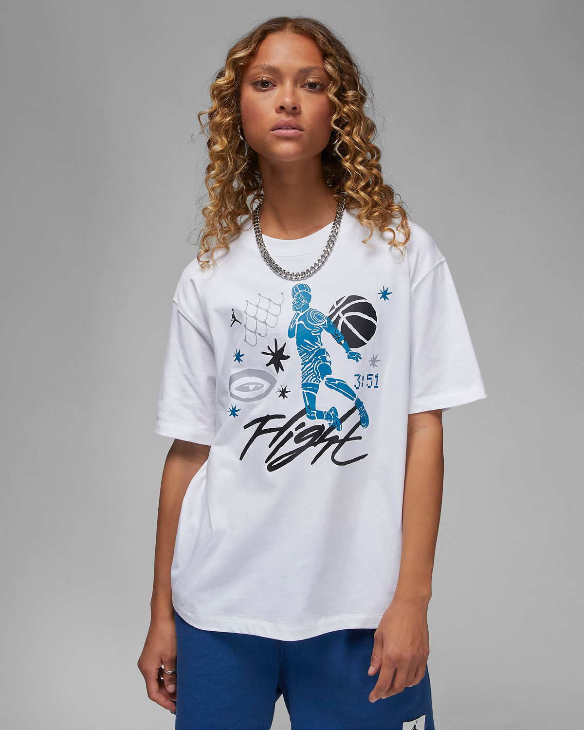 Jordan-True-Blue-Womens-T-Shirt