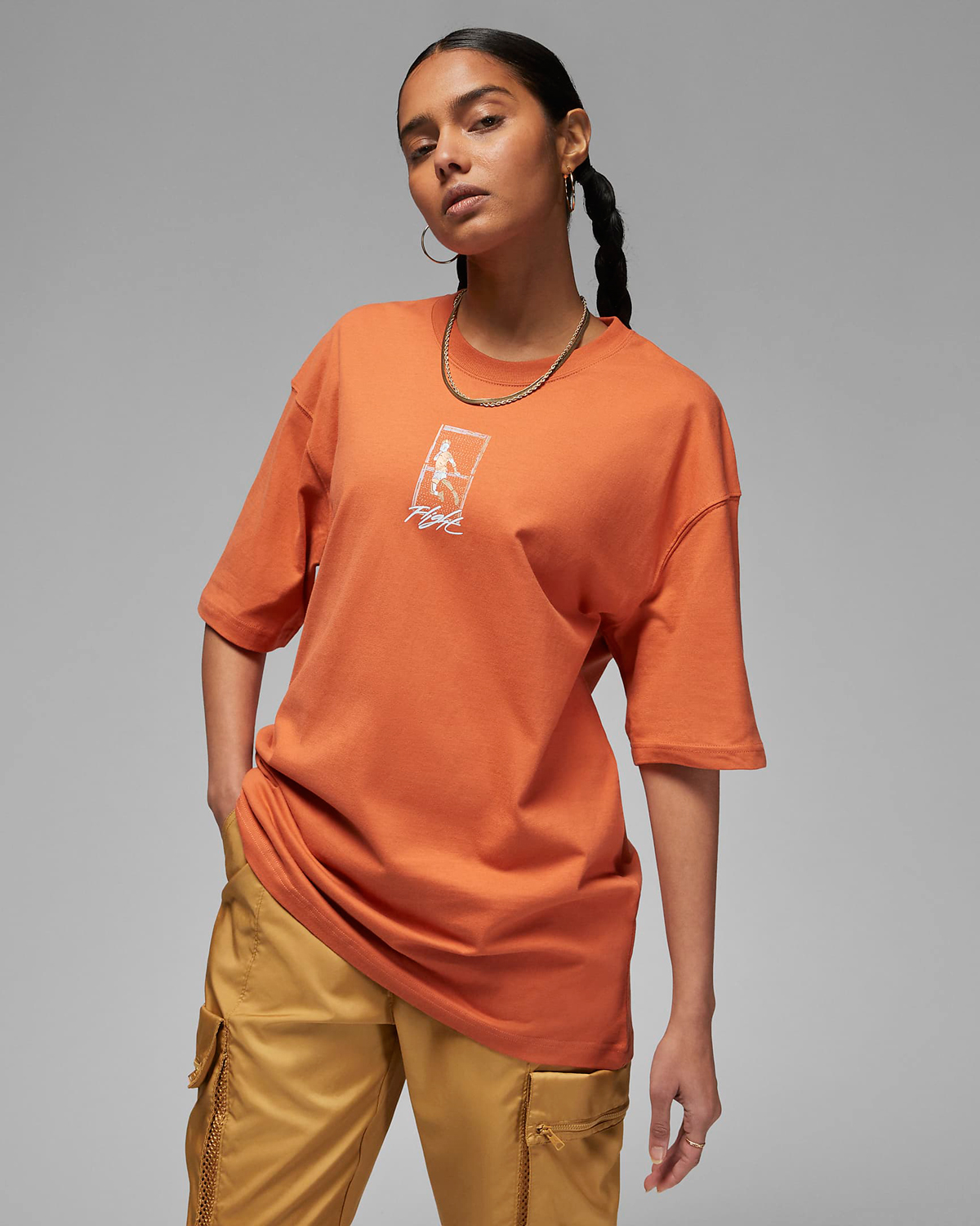 Jordan-Womens-Flight-T-Shirt-Orange-Light-Sienna-1