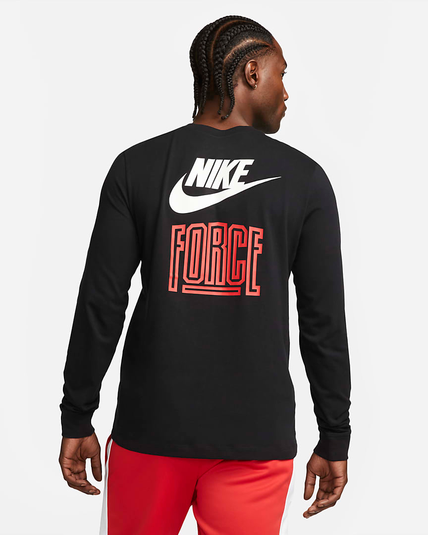 Nike-Basketball-Force-Long-Sleeve-T-Shirt-Black-2