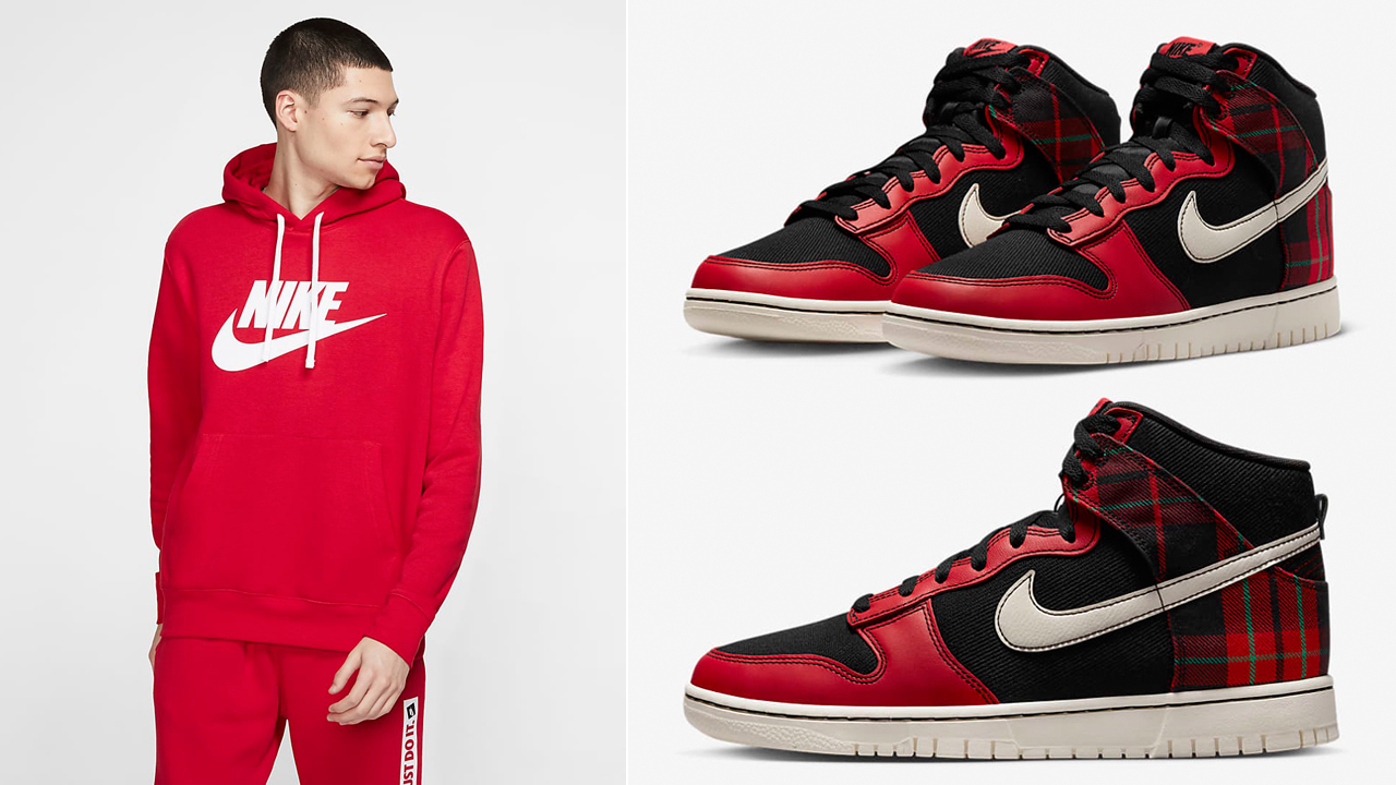 Nike-Dunk-High-Plaid-Red-Matching-Outfits-1