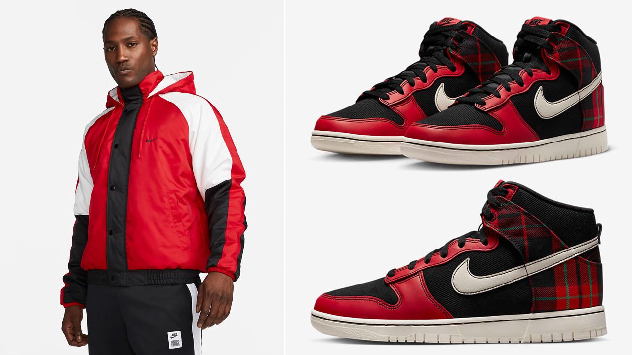 Nike-Dunk-High-Plaid-Red-Matching-Outfits-2