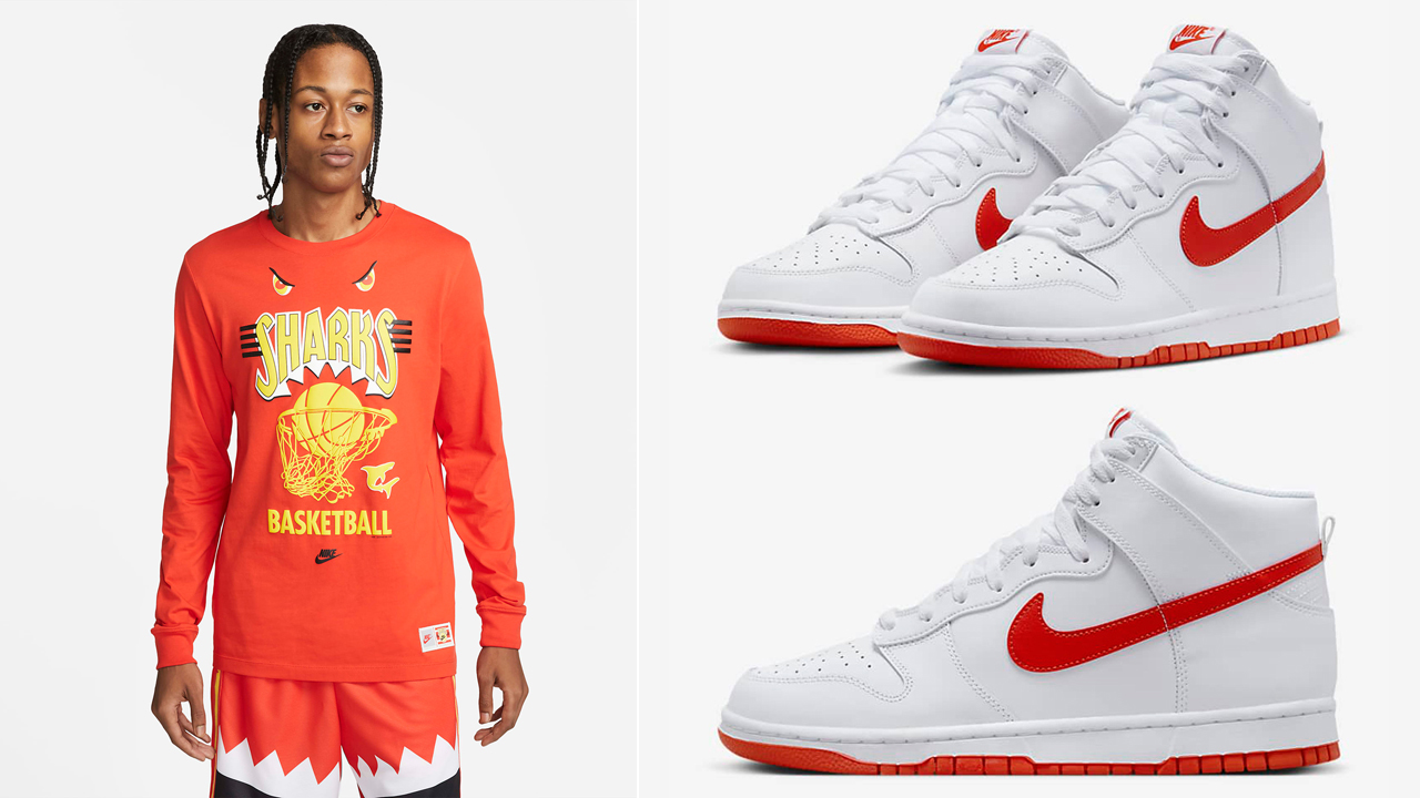 Nike-Dunk-High-Retro-White-Picante-Red-Outfits