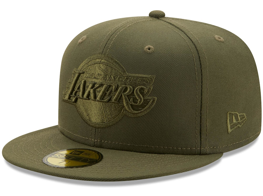 Nike-LeBron-20-Olive-Green-Lakers-Fitted-Cap
