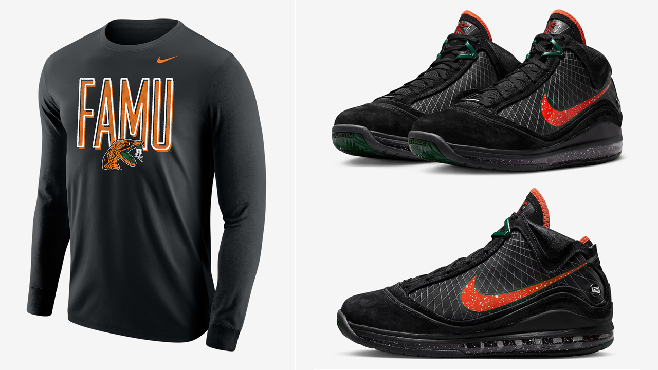 Nike-LeBron-7-FAMU-Florida-AM-Shirts-Clothing-Outfits