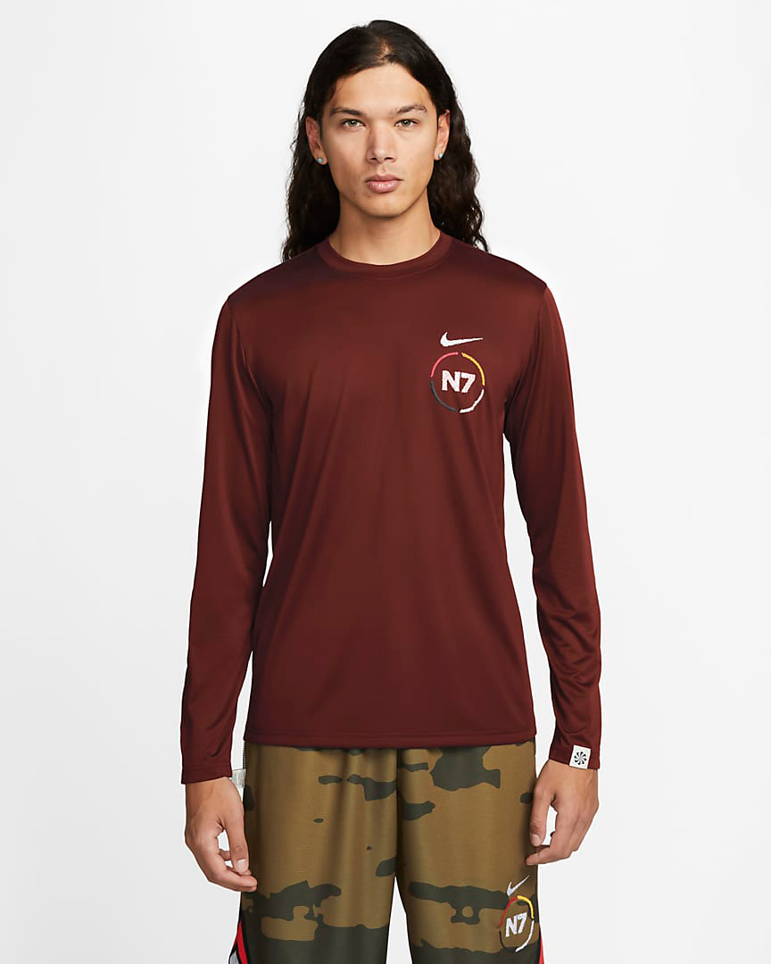 Nike-N7-Long-Sleeve-T-Shirt-Oxen-Brown