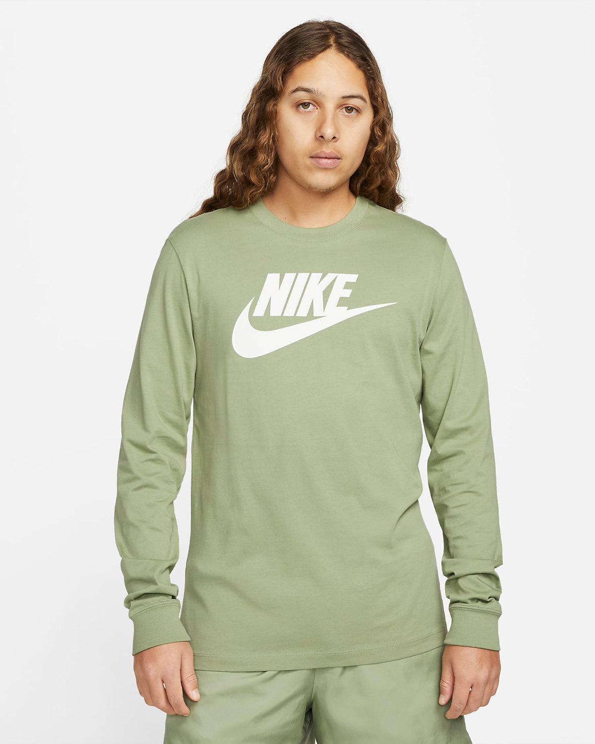 Nike-Sportswear-Long-Sleeve-T-Shirt-Oil-Green