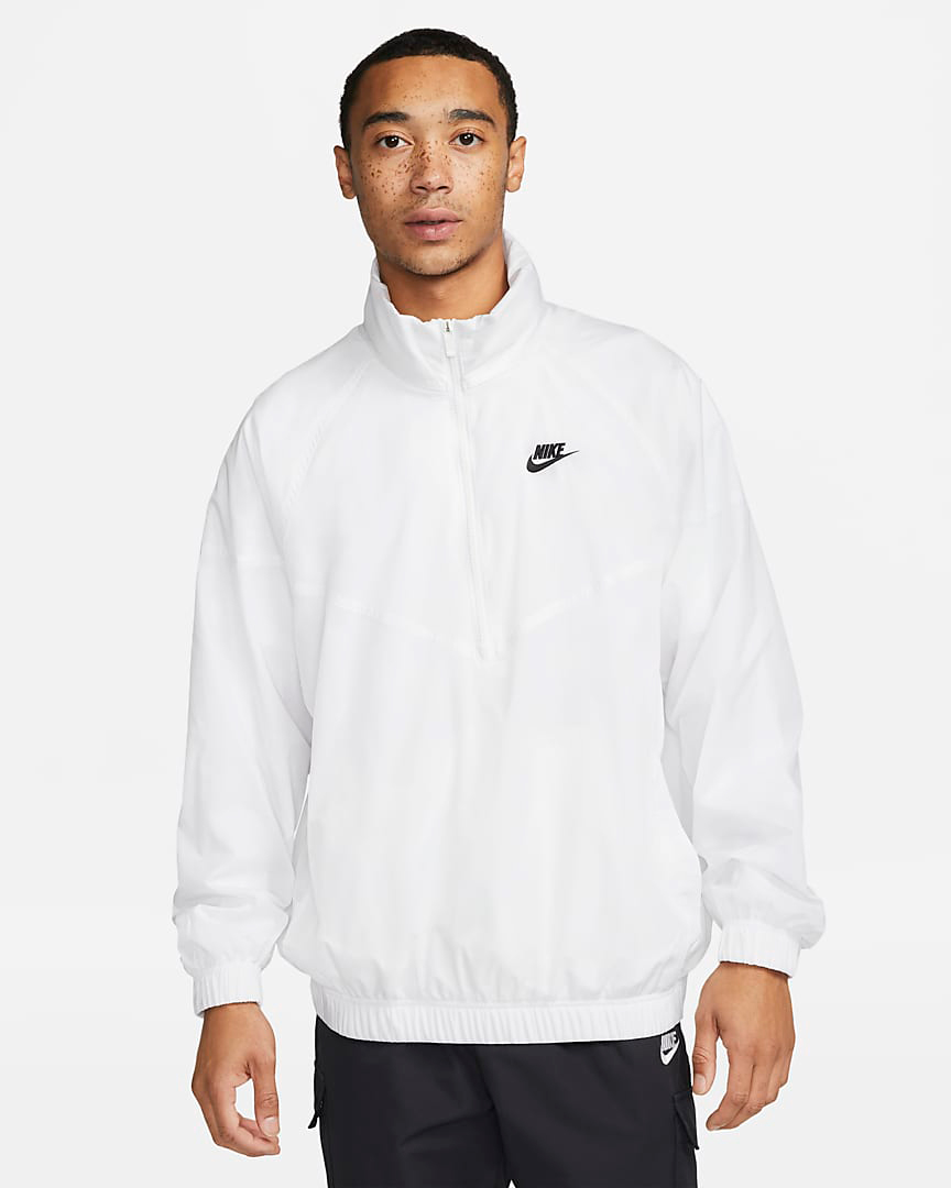 Nike-Sportswear-Windrunner-Anorak-Jacket-White-Black