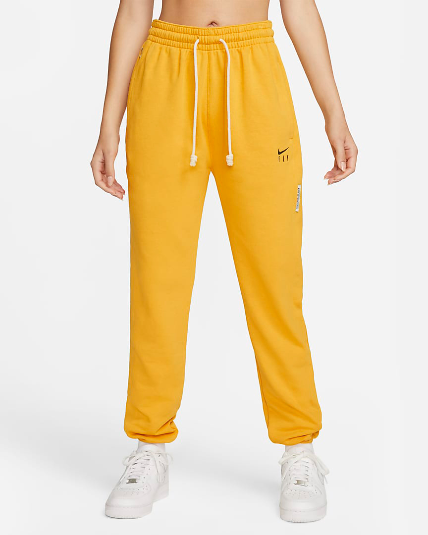 Nike-Swoosh-Fly-Womens-Pants-Yellow