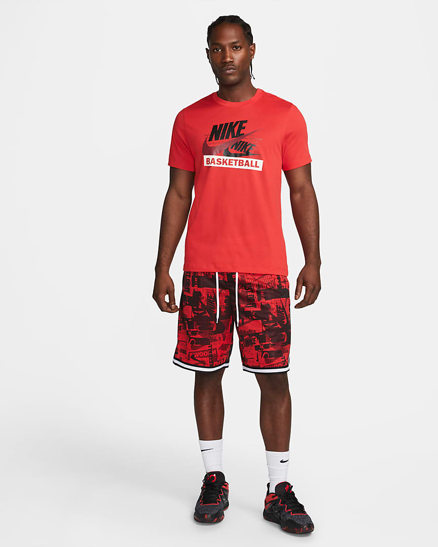 Nike-University-Red-Basketball-T-Shirt-Shorts-Outfit