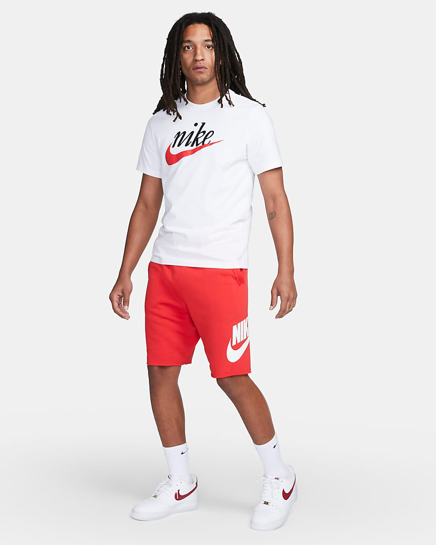 Nike-University-Red-Shirt-Shorts-Outfit