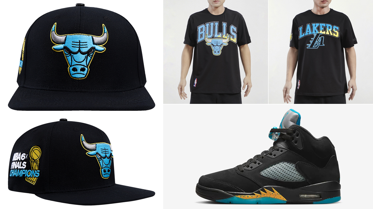 Air-Jordan-5-Aqua-Hats-and-Shirts