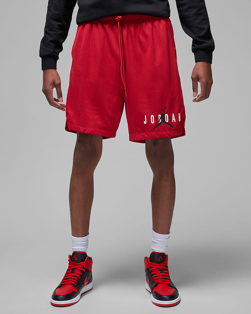Jordan-Essentials-Mesh-Shorts-Gym-Red