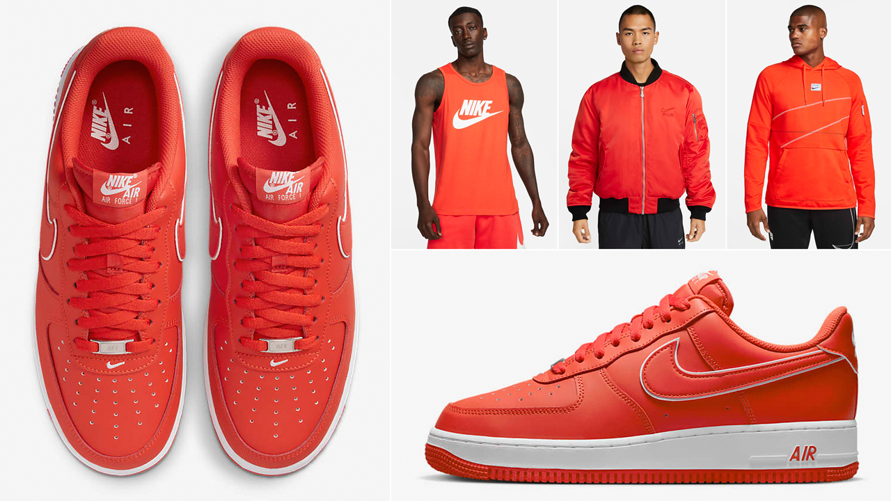 Nike-Air-Force-1-Low-Picante-Red-Shirts-Outfits-Cothing