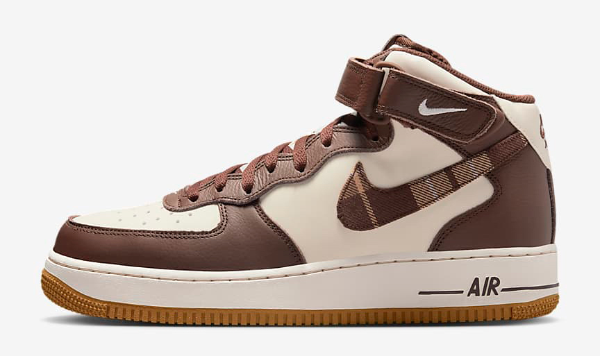 Nike-Air-Force-1-Mid-Plaid-Pale-Ivory-Cacao-Wow-Matching-Outfits