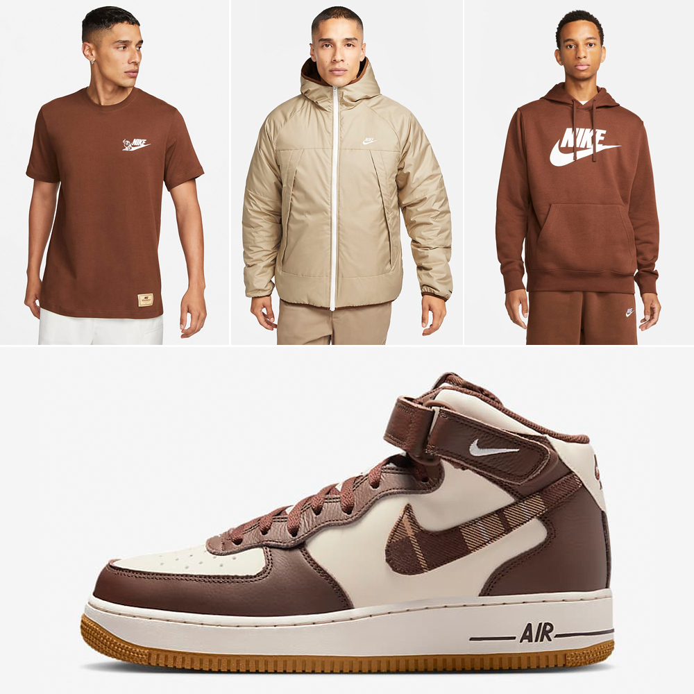 Nike-Air-Force-1-Mid-Plaid-Pale-Ivory-Cacao-Wow-Outfits