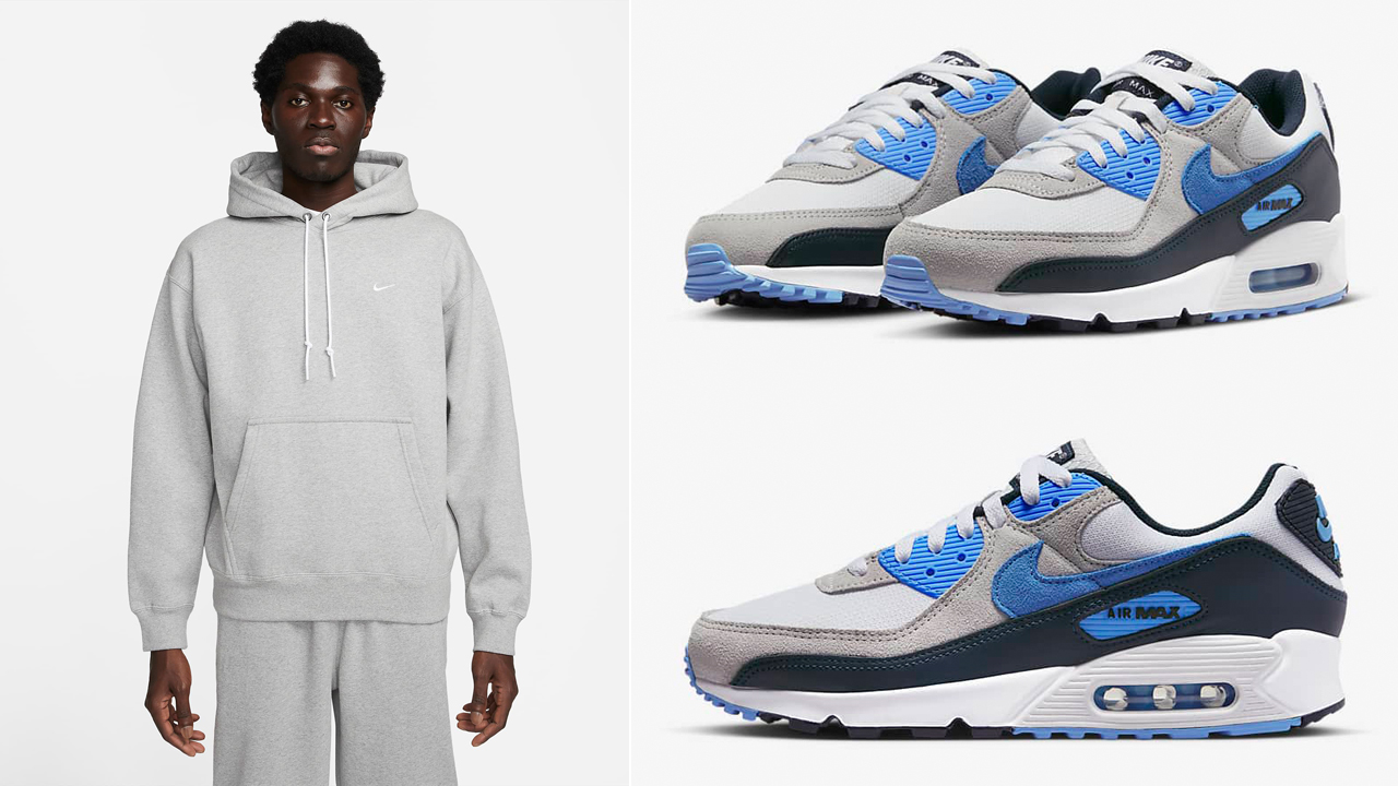 Nike-Air-Max-90-White-University-Blue-Dark-Obsidian-Pure-Platinum-Outfit
