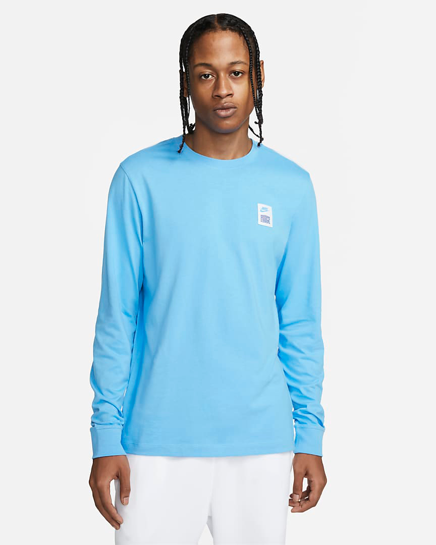 Nike-Basketball-Force-Long-Sleeve-T-Shirt-University-Blue-1