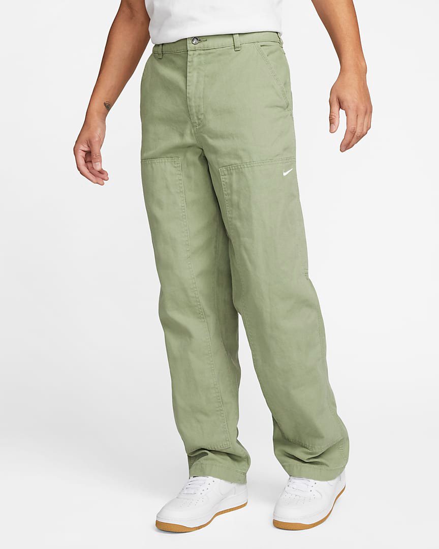 Nike-Life-Double-Panel-Pants-Oil-Green