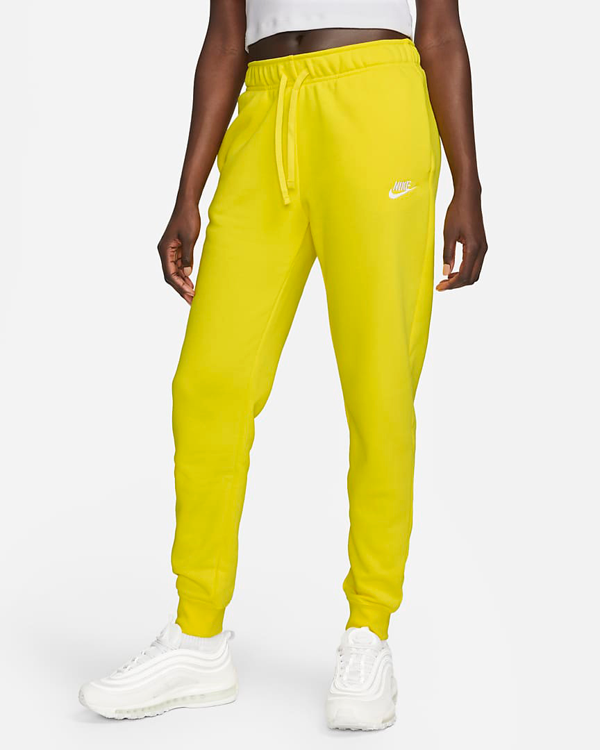 Nike-Opti-Yellow-Club-Fleece-Womens-Joggers