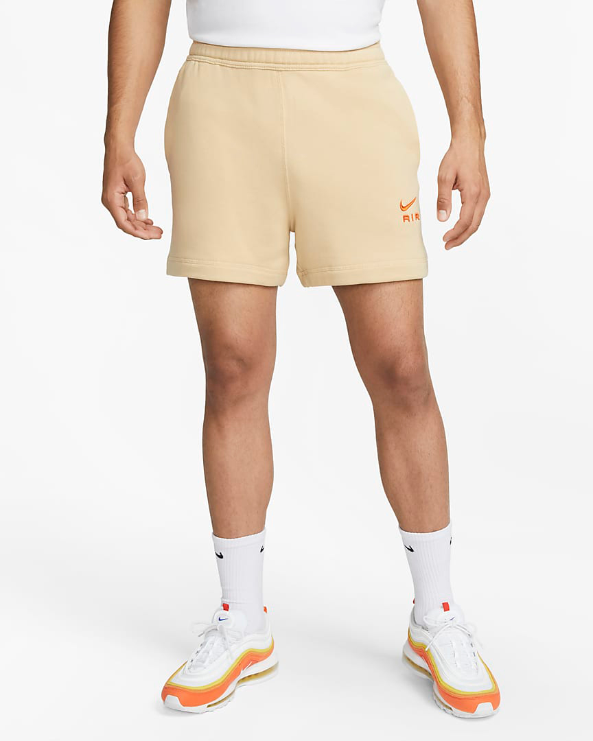 Nike-Sportswear-Air-Shorts-Sesame-Safety-Orange