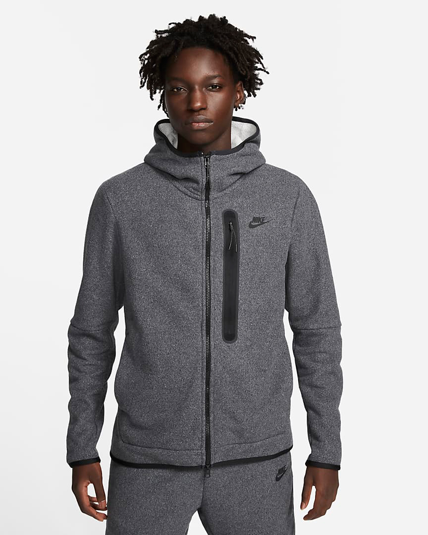 Nike-Tech-Fleece-Winterized-Hoodie-Black-Grey