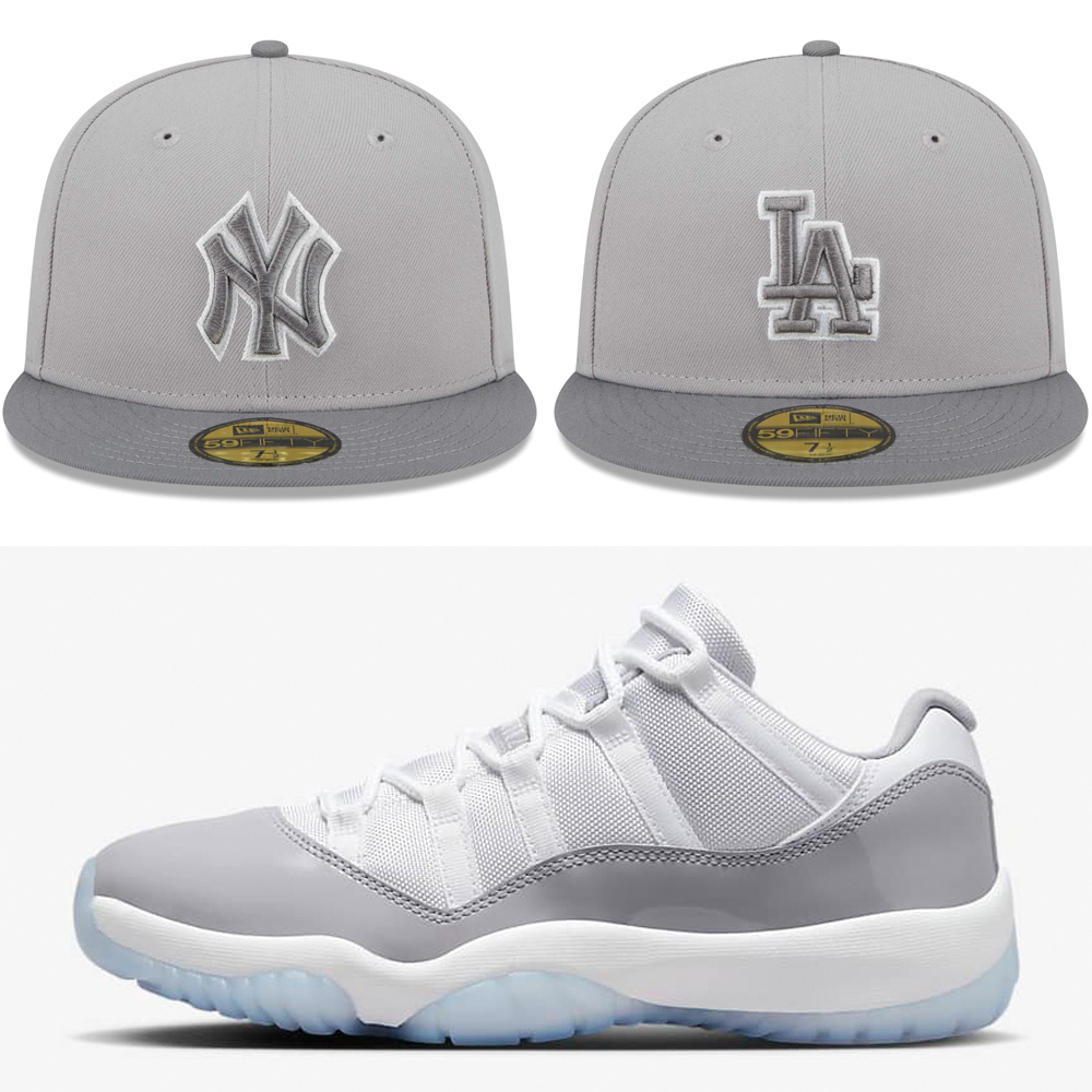Air-Jordan-11-Low-Cement-Grey-Hats