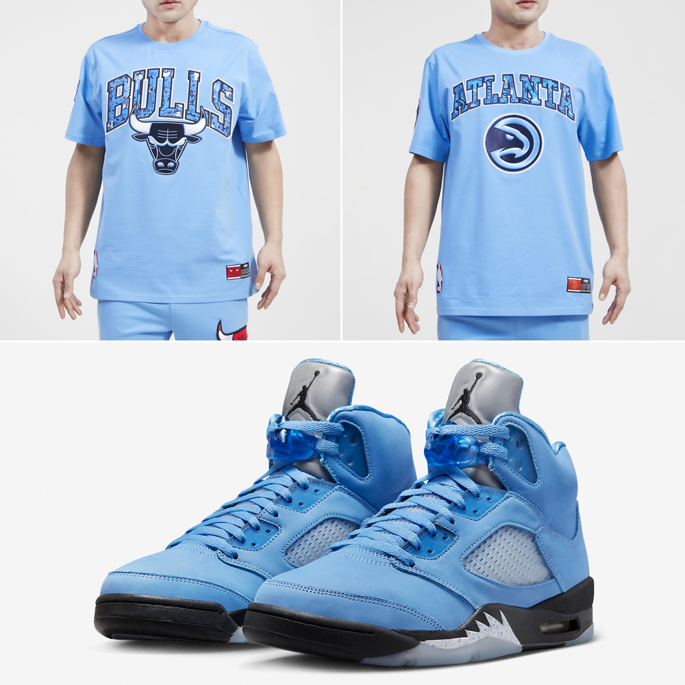 Air-Jordan-5-UNC-University-Blue-Shirts