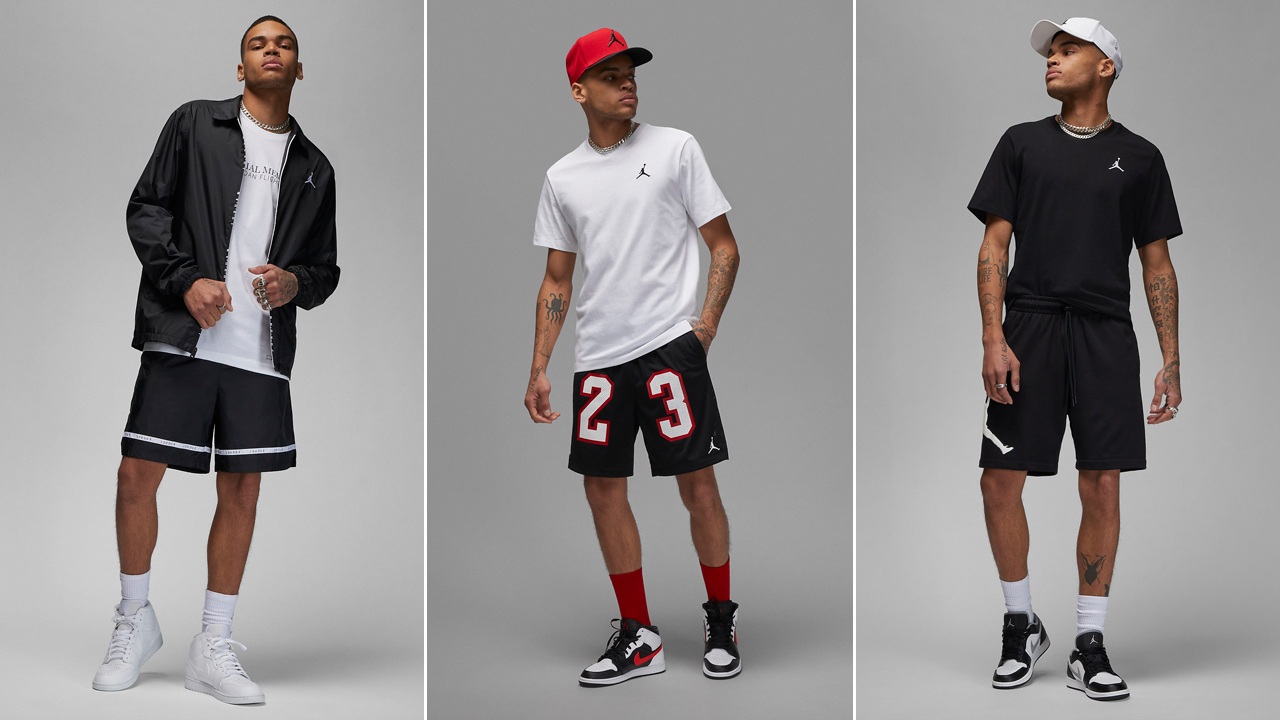 Jordan-Black-White-Shirts-Shorts-Clothing-Sneaker-Outfits