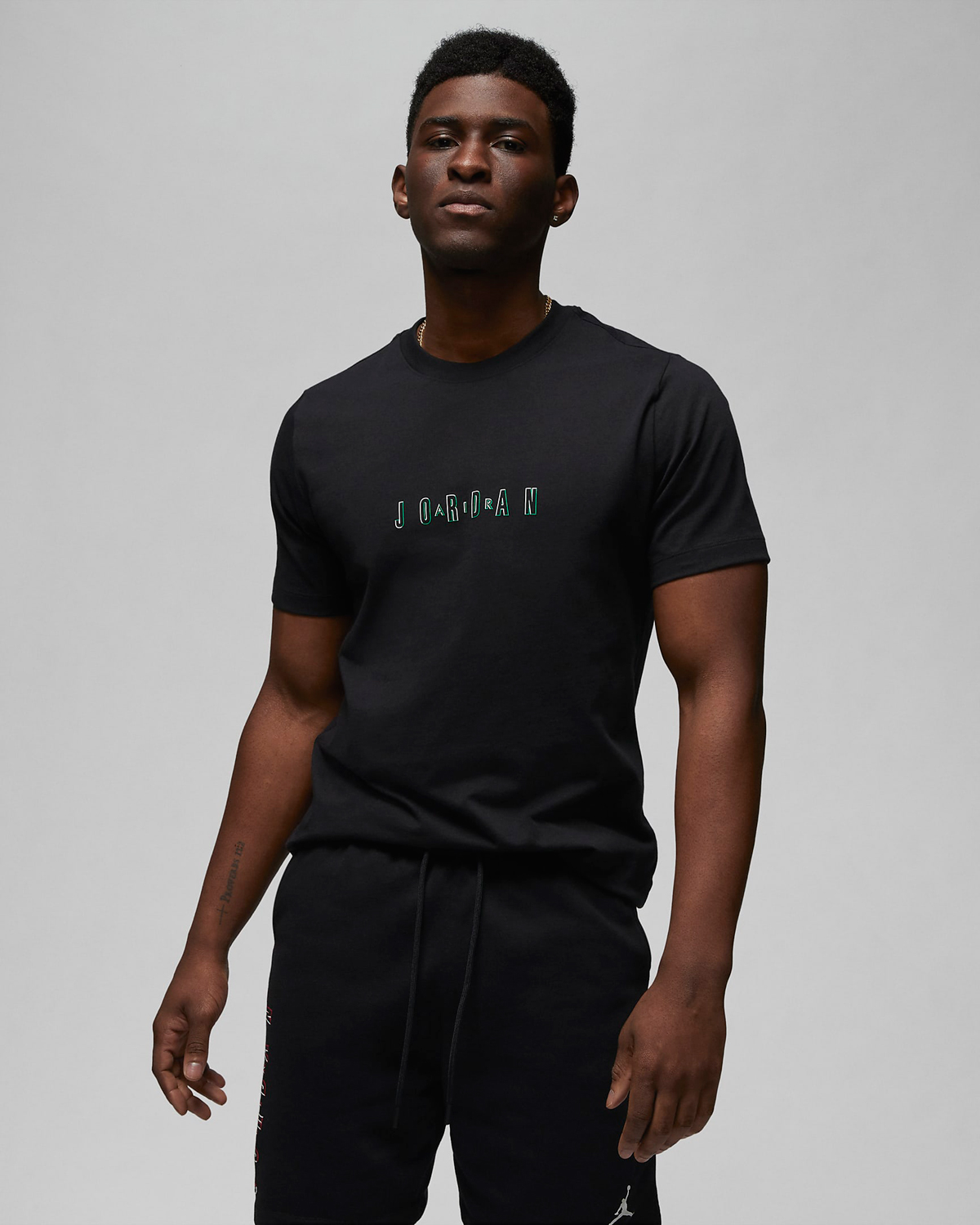Jordan-Essentials-T-Shirt-Black-Lucky-Green-1