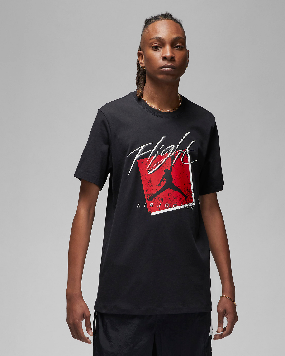 Jordan-Flight-Graphic-T-Shirt-Black-White-Red