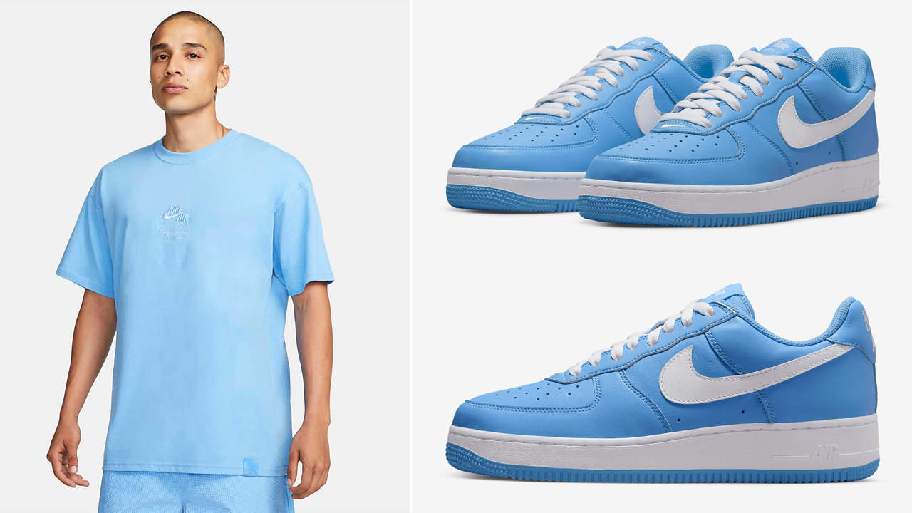 Nike-Air-Force-1-Low-University-Blue-Shirt-Match