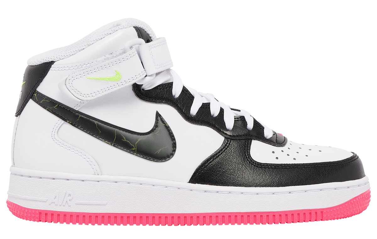 Nike-Air-Force-1-Mid-Womens-Electric-High-White-Black-Pink-Volt