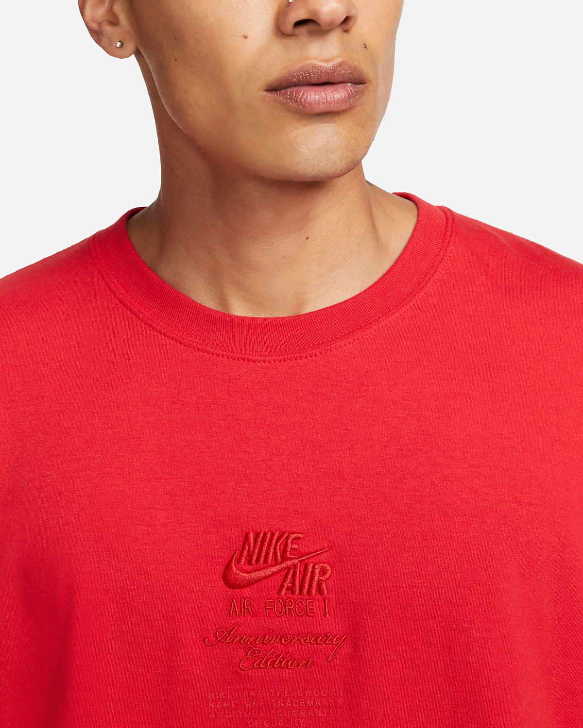 Nike-Air-Force-1-University-Red-Shirt-2