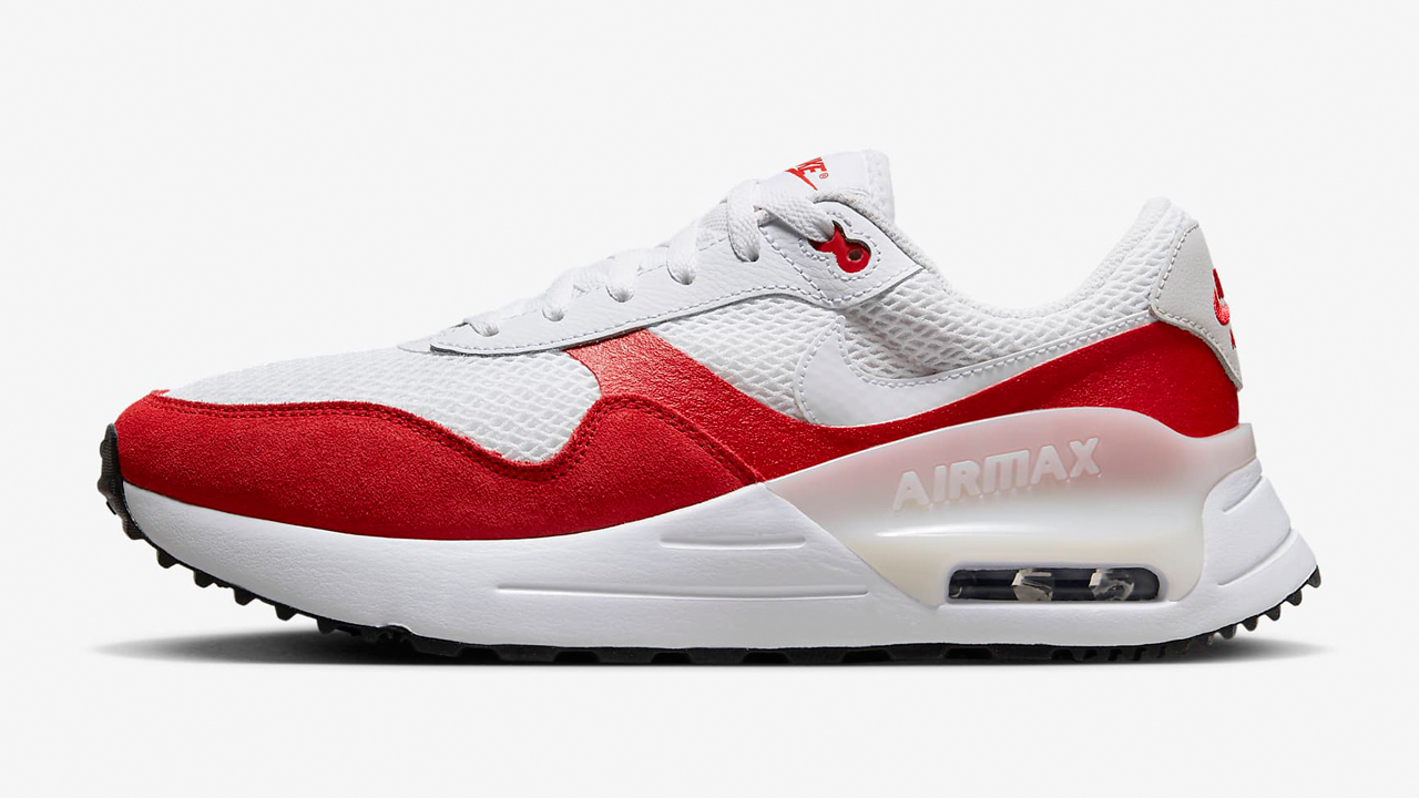 Nike Air Max SYSTM White University Red