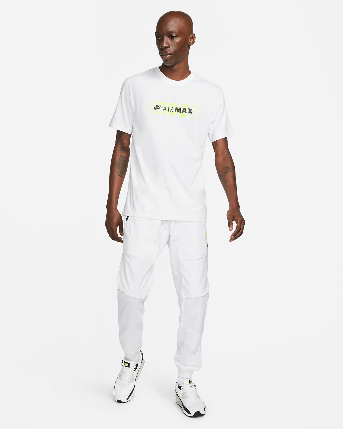 Nike-Air-Max-T-Shirt-Pants-White-Volt