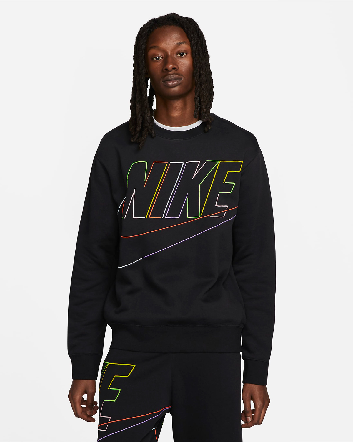 Nike-Club-Fleece-Crew-Sweatshirt-Black-Multi-Color