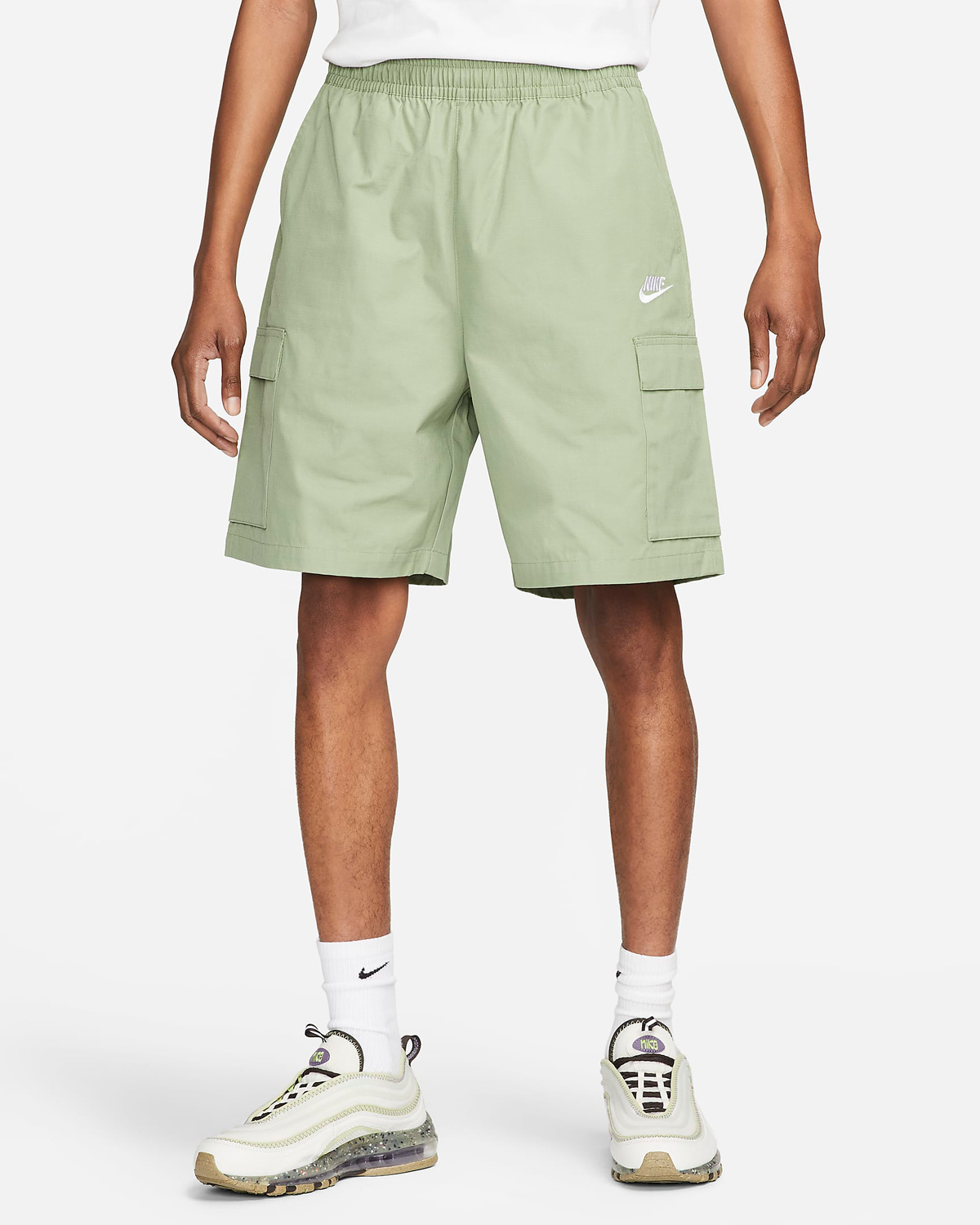 Nike-Club-Woven-Cargo-Shorts-Oil-Green