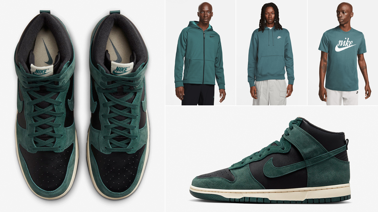Nike-Dunk-High-Faded-Spruce-Shirts-Clothing-Outfits