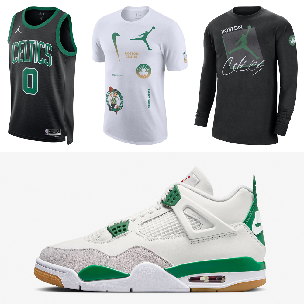 Nike-SB-Air-Jordan-4-Pine-Green-Celtics-Outfits