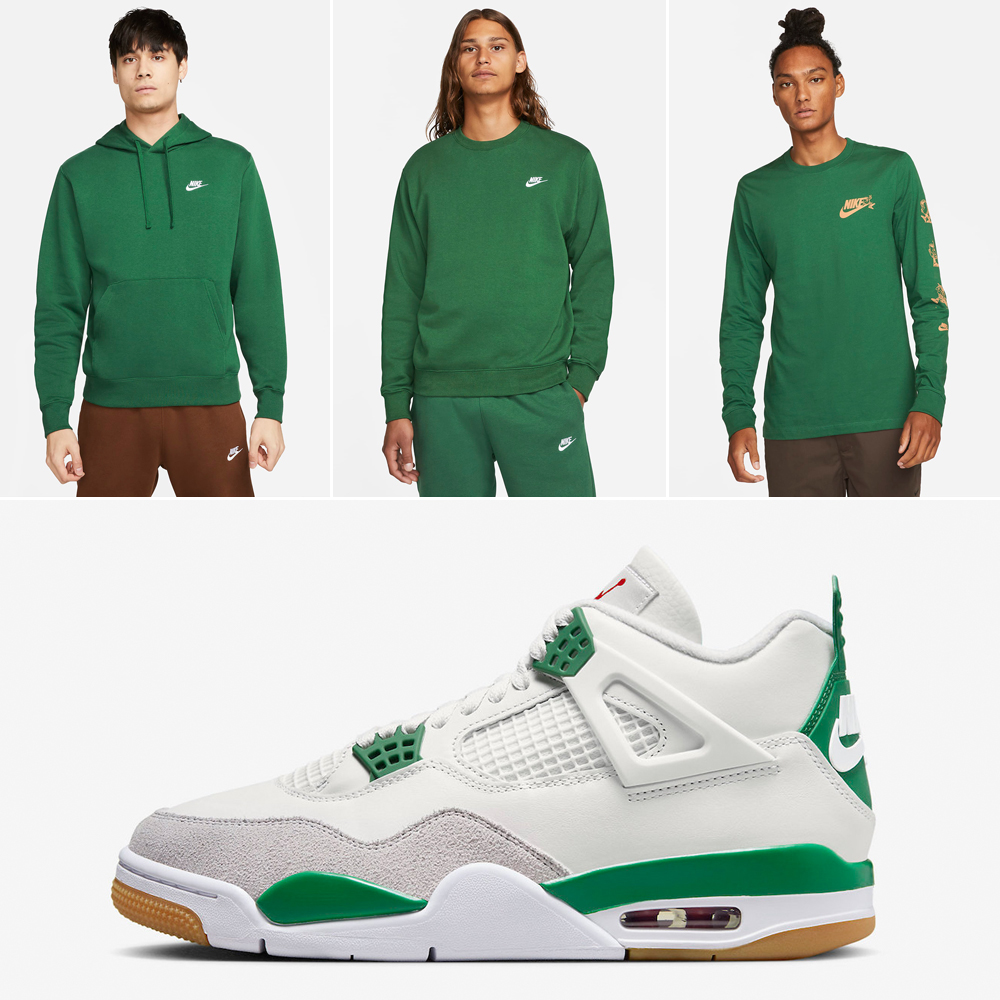Nike-SB-Air-Jordan-4-Pine-Green-Clothing-Match