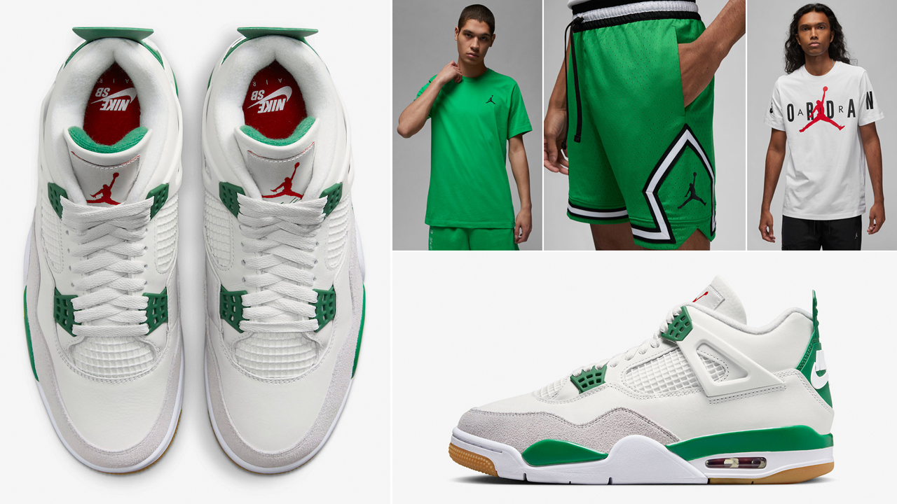 Nike-SB-Air-Jordan-4-Pine-Green-Restock-Shirts-Hats-Clothing-Outfits