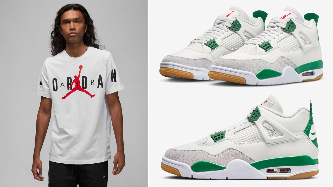 Nike-SB-Air-Jordan-4-Pine-Green-Shirt-Match