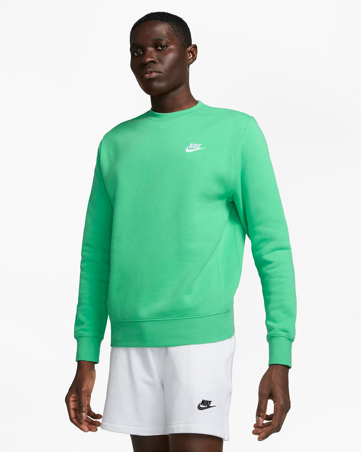 Nike-Sportswear-Club-Fleece-Crew-Sweatshirt-Spring-Green